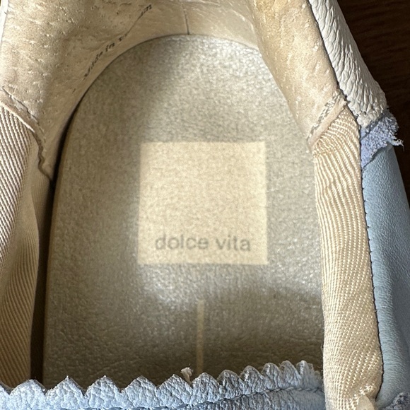 Dolce Vita Light Blue and White Sneakers - Picture 5 of 7
